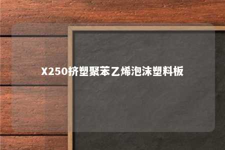 X250挤塑聚苯乙烯泡沫塑料板