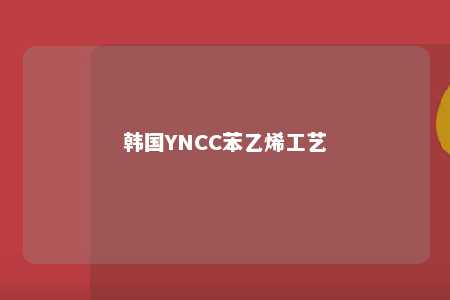 韩国YNCC苯乙烯工艺