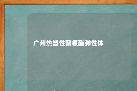 广州热塑性聚氨酯弹性体