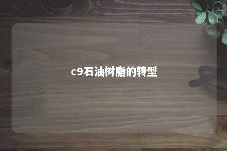 c9石油树脂的转型