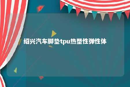 绍兴汽车脚垫tpu热塑性弹性体