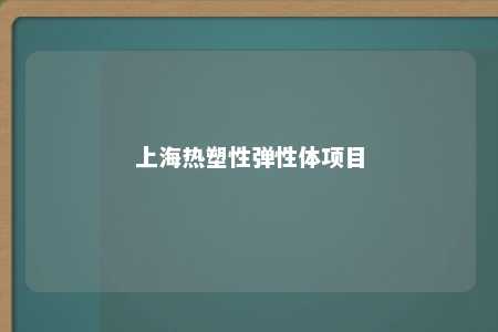 上海热塑性弹性体项目