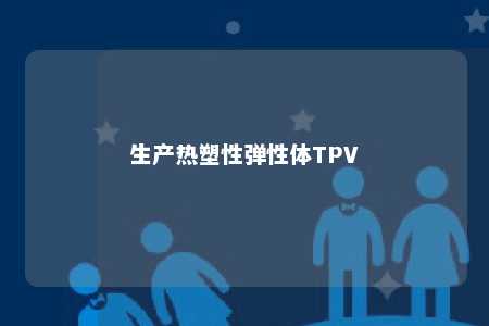 生产热塑性弹性体TPV