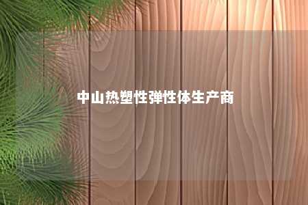 中山热塑性弹性体生产商