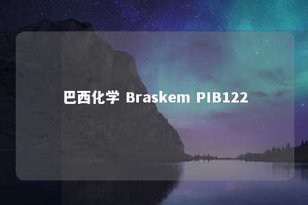 巴西化学 Braskem PIB122