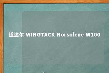 道达尔 WINGTACK Norsolene W100