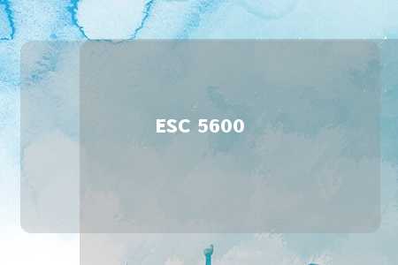 ESC 5600