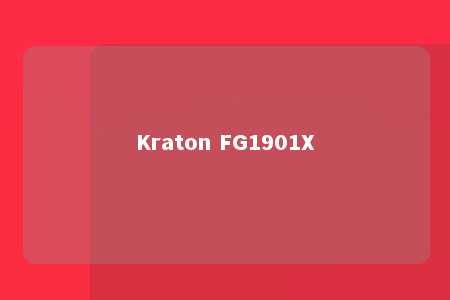 Kraton FG1901X