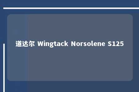 道达尔 Wingtack Norsolene S125