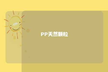 PP天然颗粒